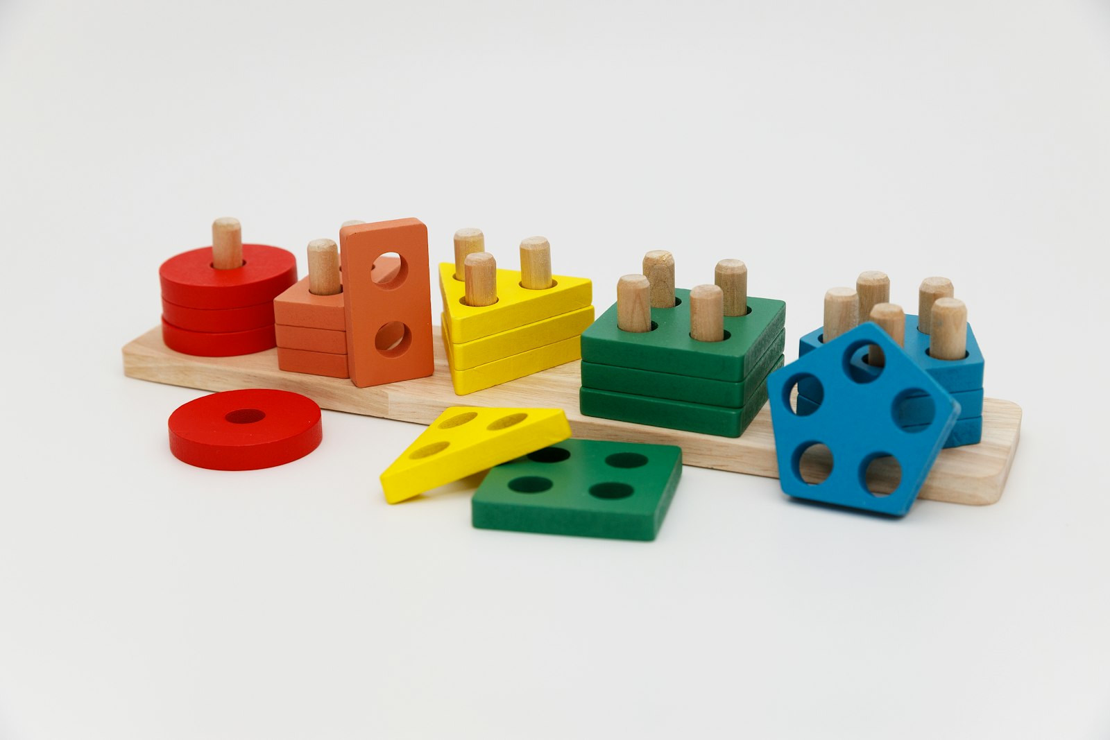 Wooden Montessori shape sorter — early learning tool